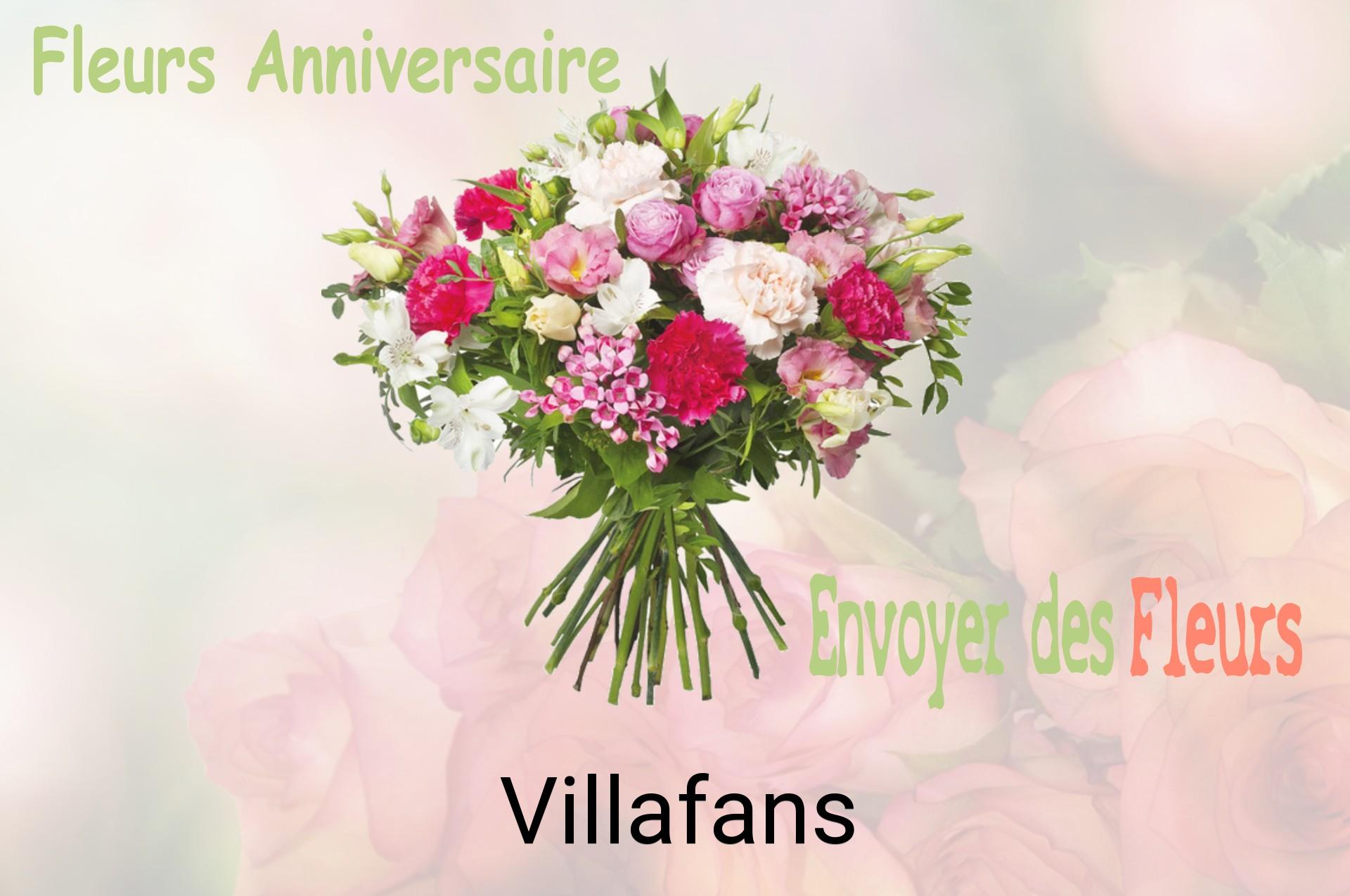 Bouquet de fleurs d’anniversaire livré à Villafans